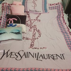 YSL duvet cover. Queen